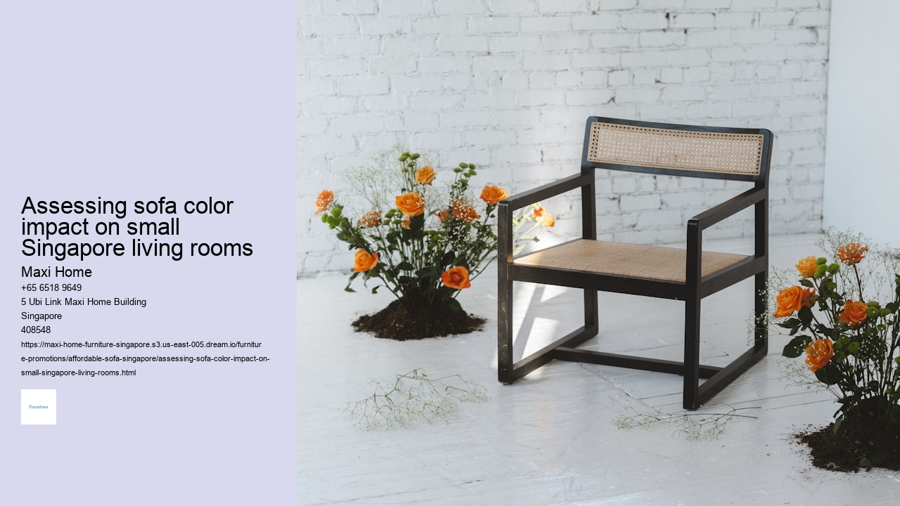Assessing sofa color impact on small Singapore living rooms