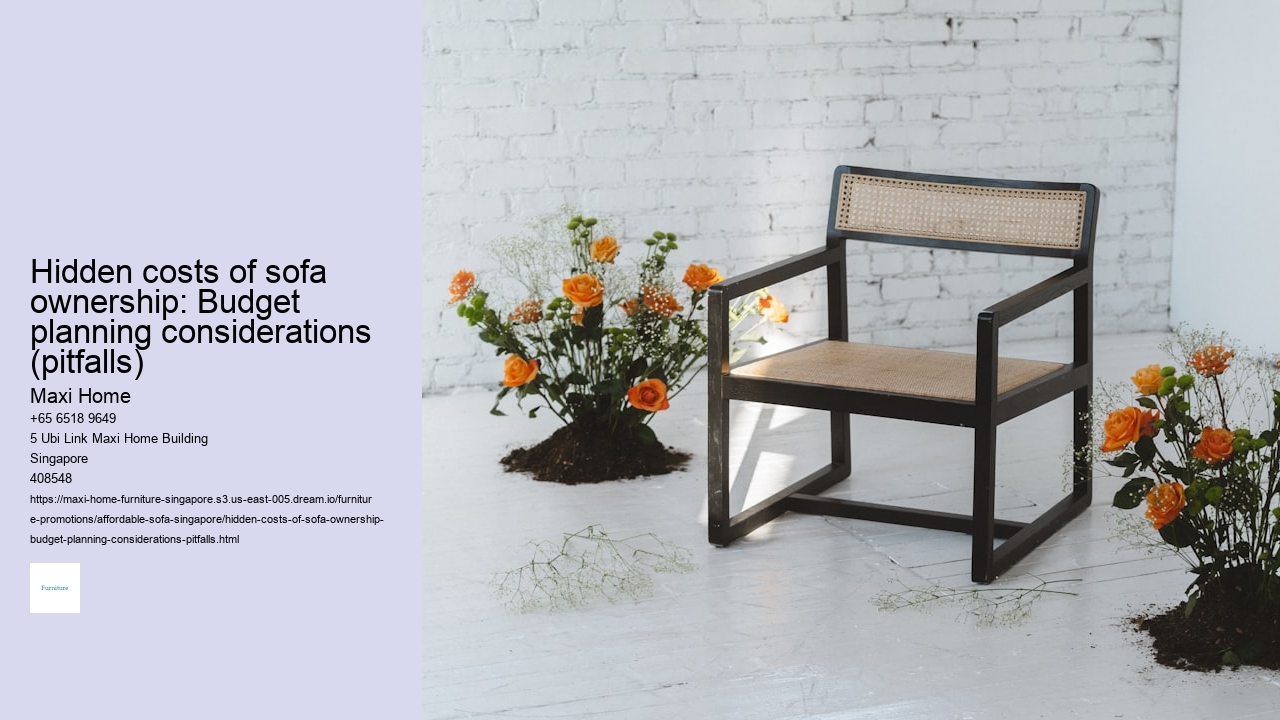 Hidden costs of sofa ownership: Budget planning considerations (pitfalls)