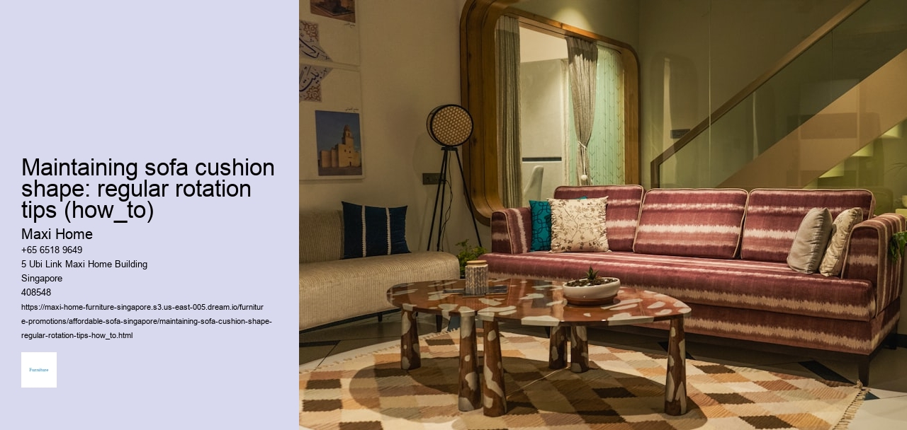 Maintaining sofa cushion shape: regular rotation tips (how_to)