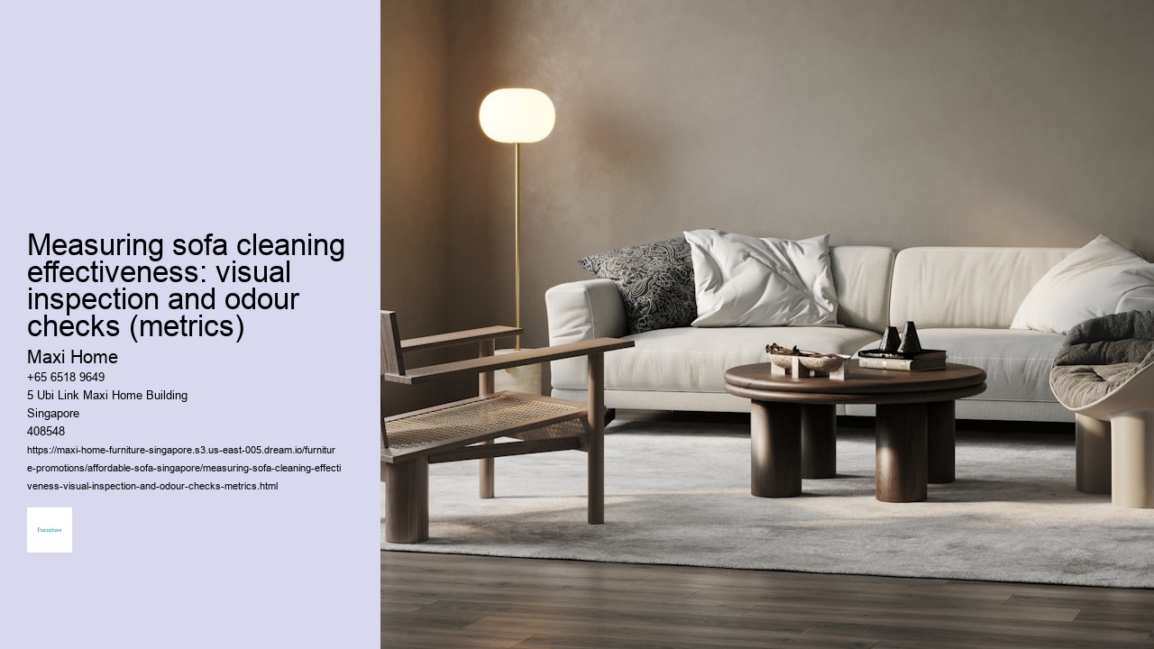 Measuring sofa cleaning effectiveness: visual inspection and odour checks (metrics) Maxi Home Measuring sofa cleaning effectiveness: visual inspection and odour checks (metrics)