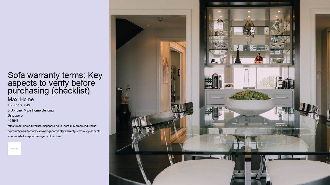 Sofa warranty terms: Key aspects to verify before purchasing (checklist)