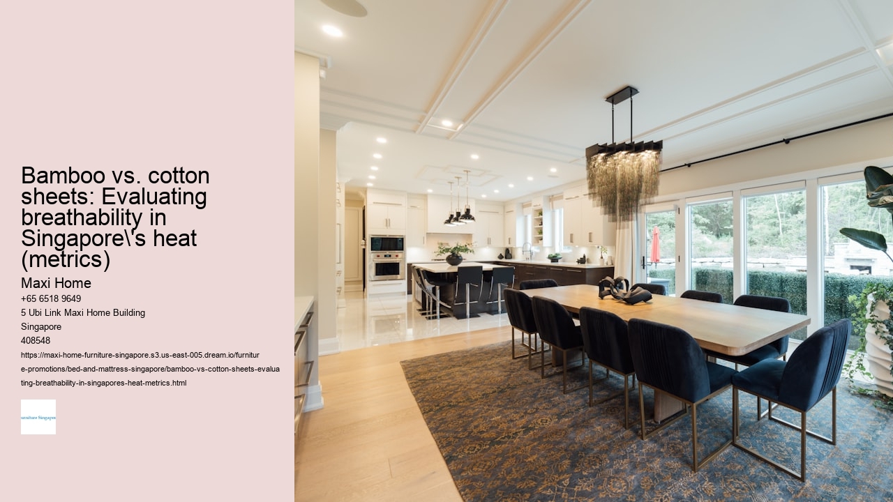 Bamboo vs. cotton sheets: Evaluating breathability in Singapore's heat (metrics)