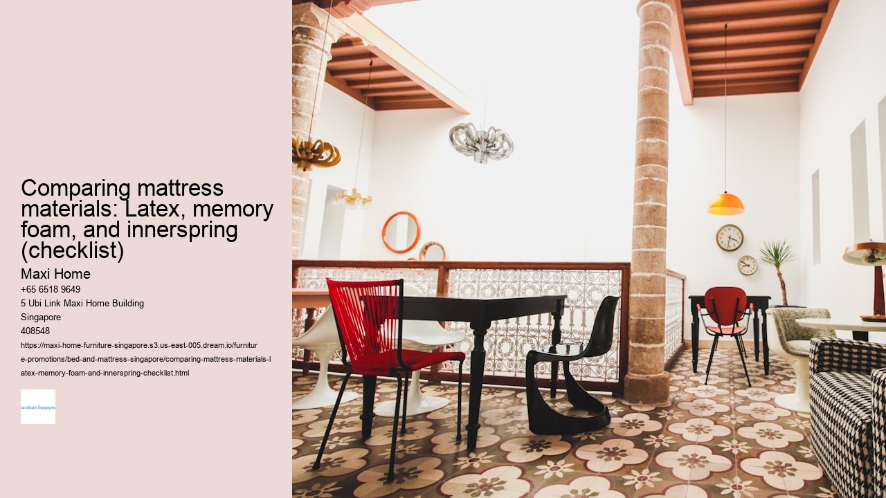 Comparing mattress materials: Latex, memory foam, and innerspring (checklist) Maxi Home Comparing mattress materials: Latex, memory foam, and innerspring (checklist)