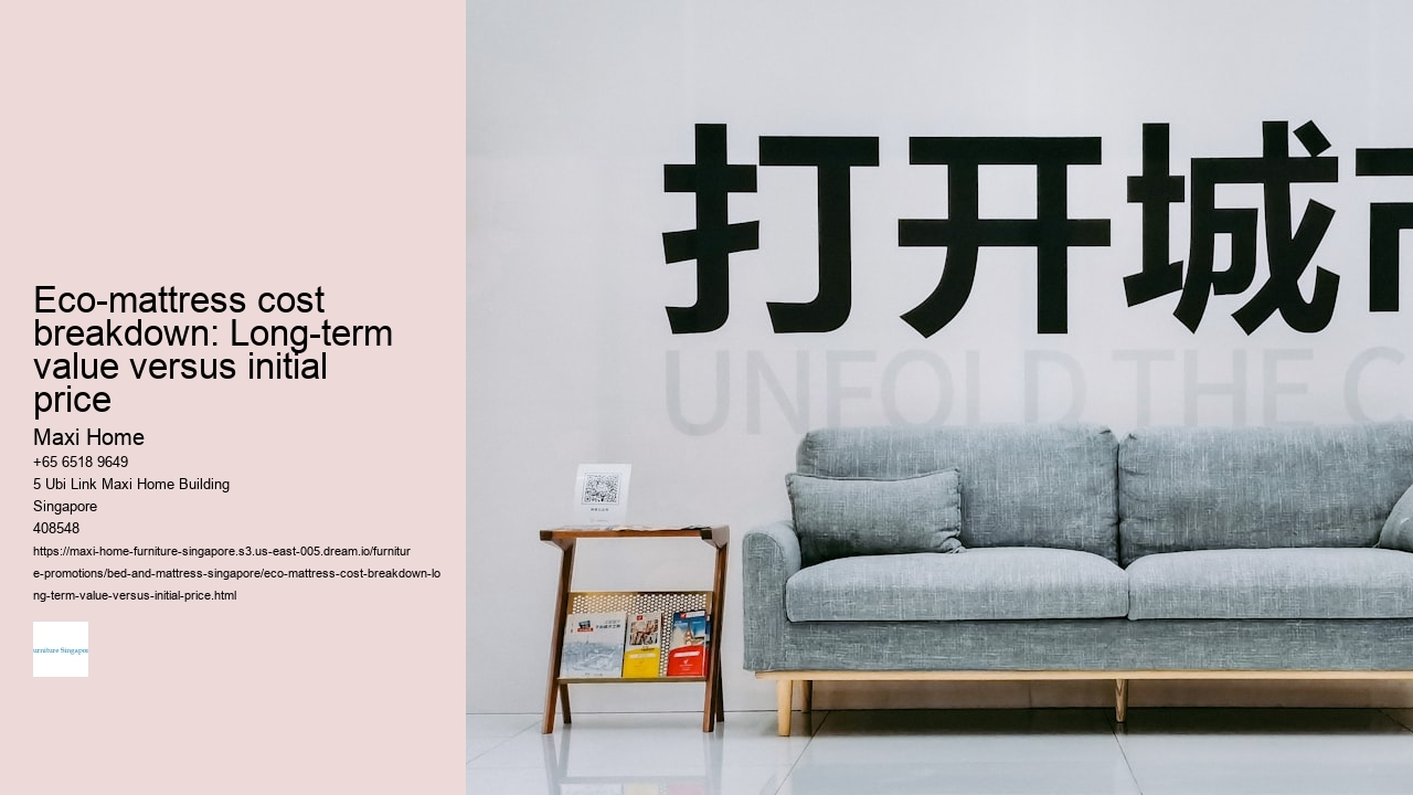 Eco-mattress cost breakdown: Long-term value versus initial price