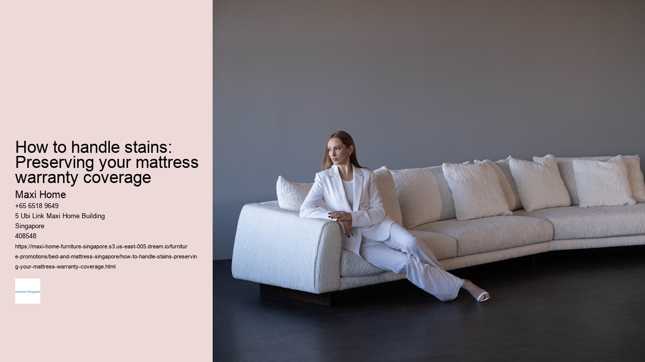 How to handle stains: Preserving your mattress warranty coverage