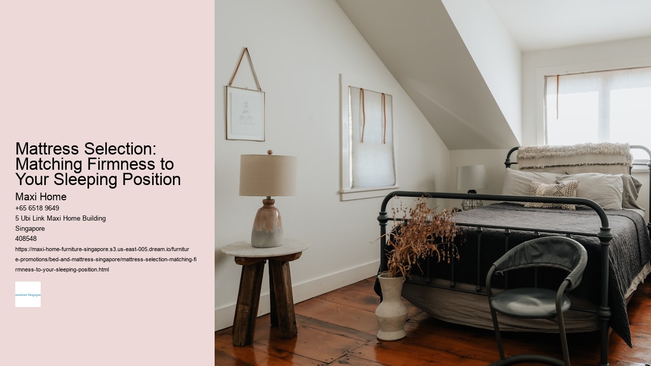 Mattress Selection: Matching Firmness to Your Sleeping Position