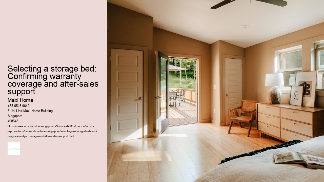 Selecting a storage bed: Confirming warranty coverage and after-sales support