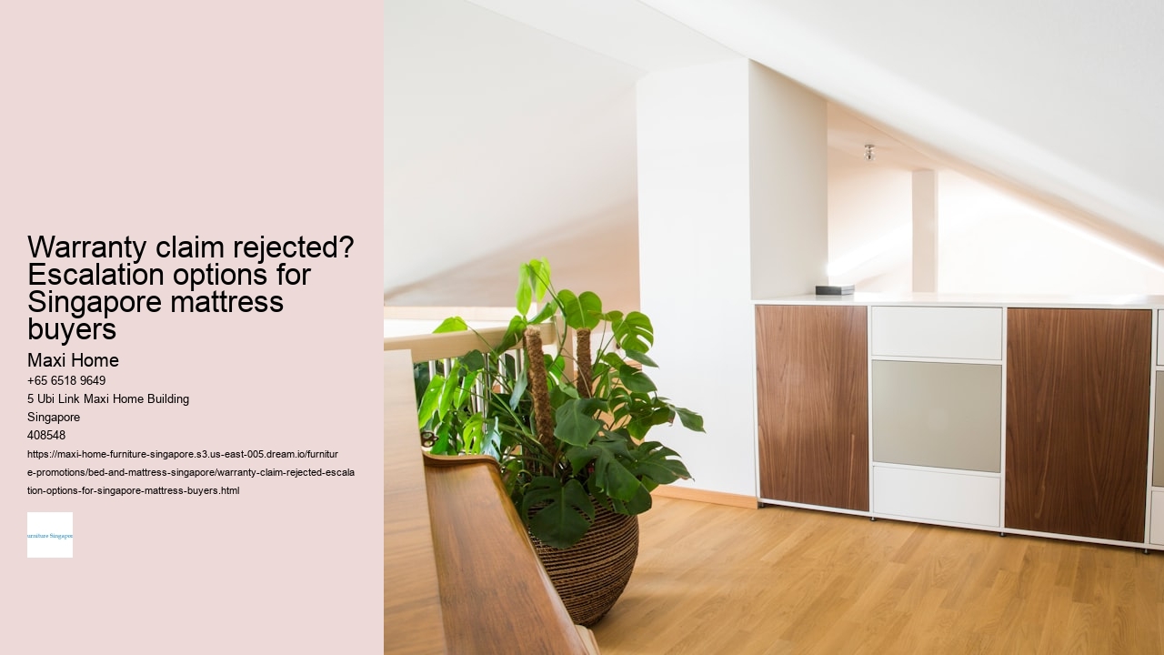 Warranty claim rejected? Escalation options for Singapore mattress buyers