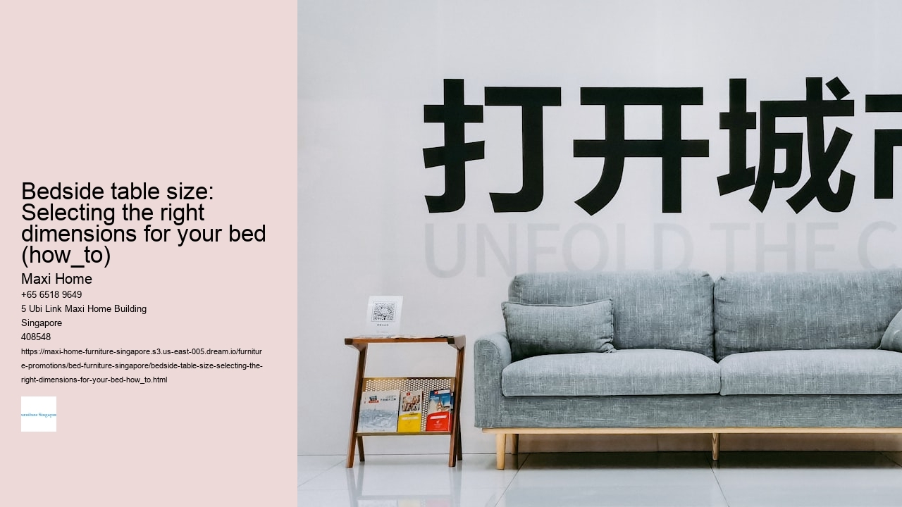 Bedside table size: Selecting the right dimensions for your bed (how_to)