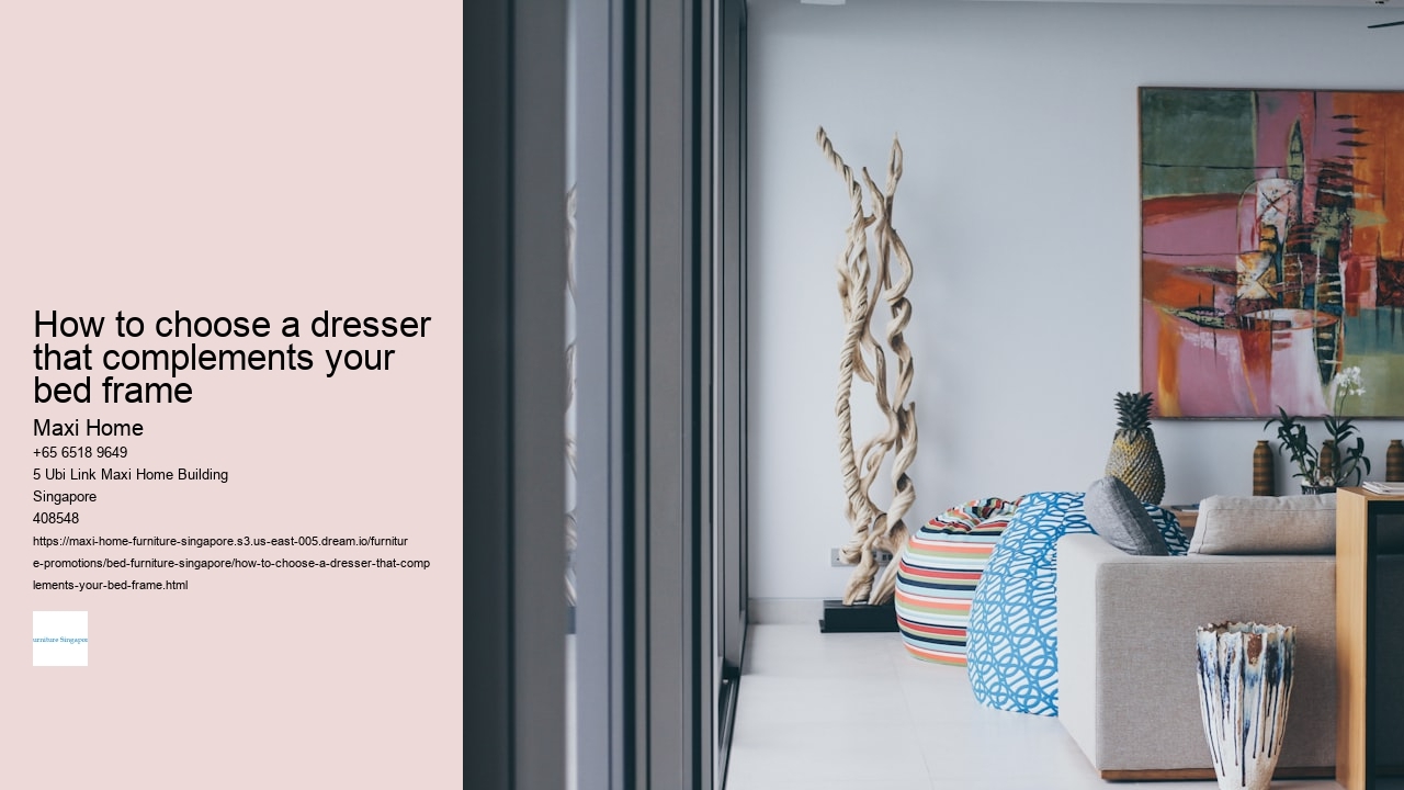 How to choose a dresser that complements your bed frame