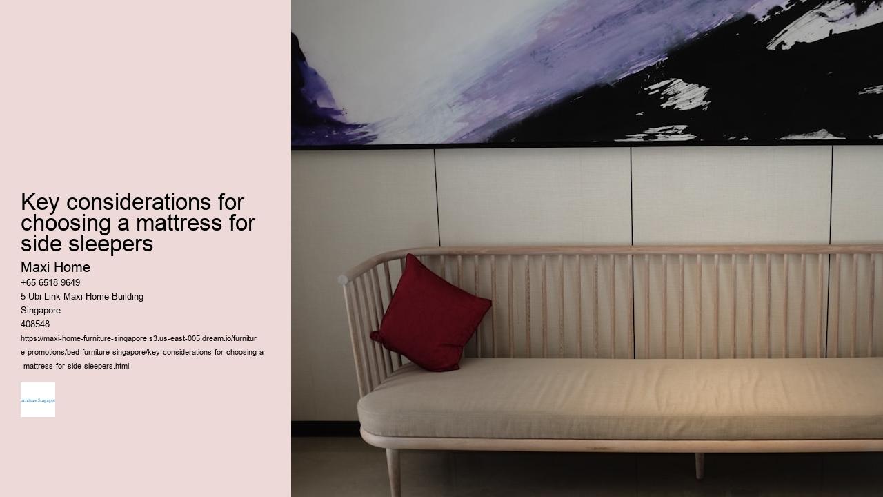 Key considerations for choosing a mattress for side sleepers
