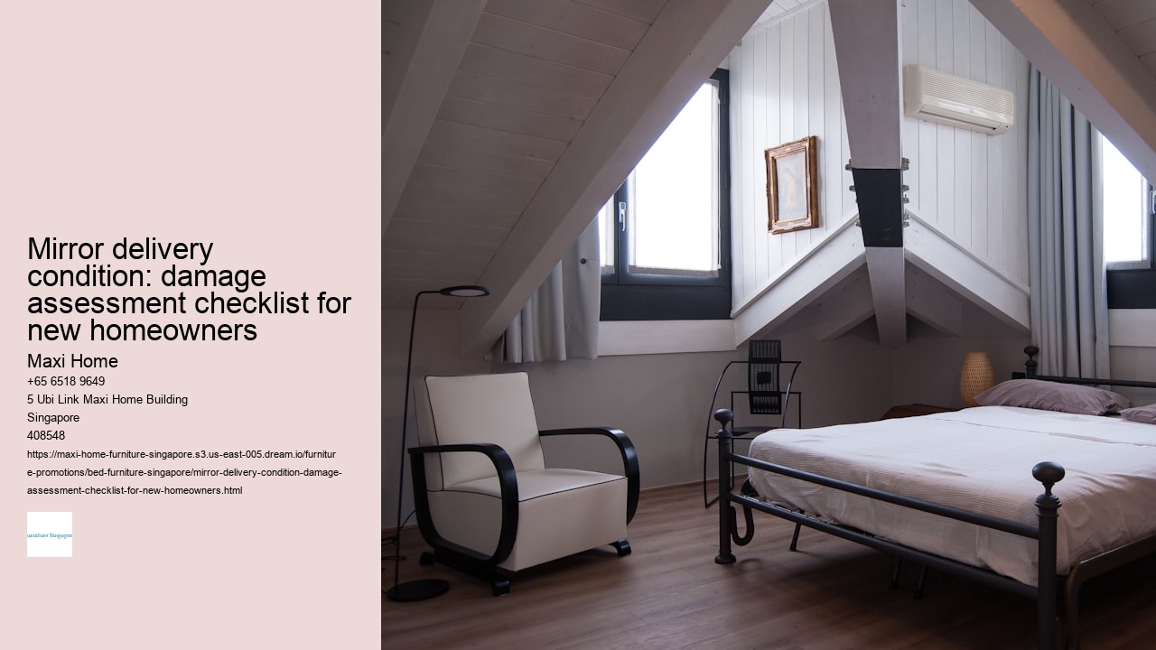 Mirror delivery condition: damage assessment checklist for new homeowners