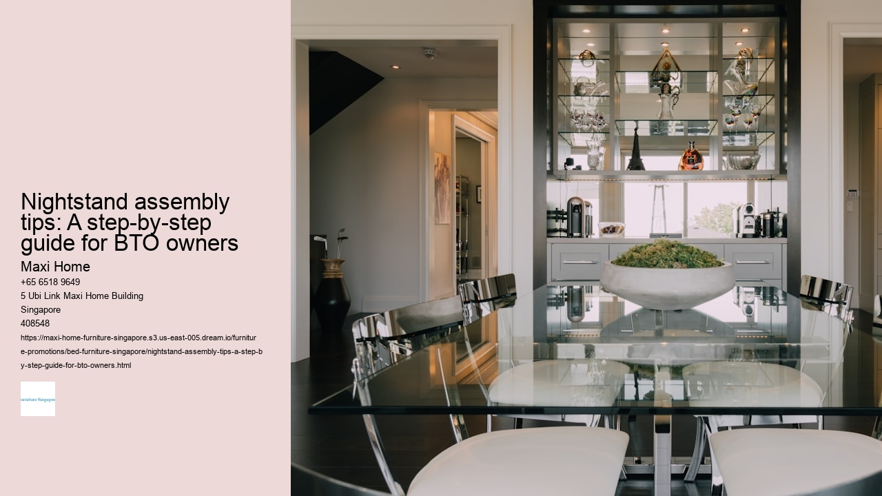 Nightstand assembly tips: A step-by-step guide for BTO owners