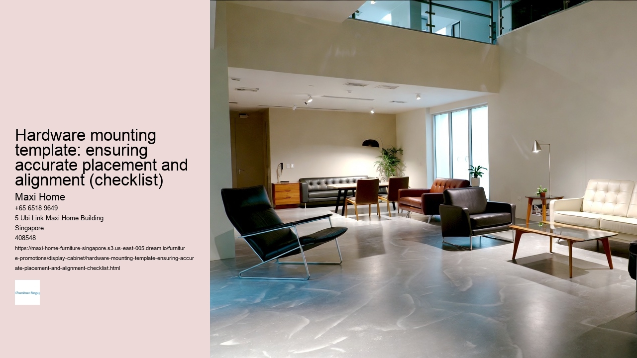 Hardware mounting template: ensuring accurate placement and alignment (checklist)