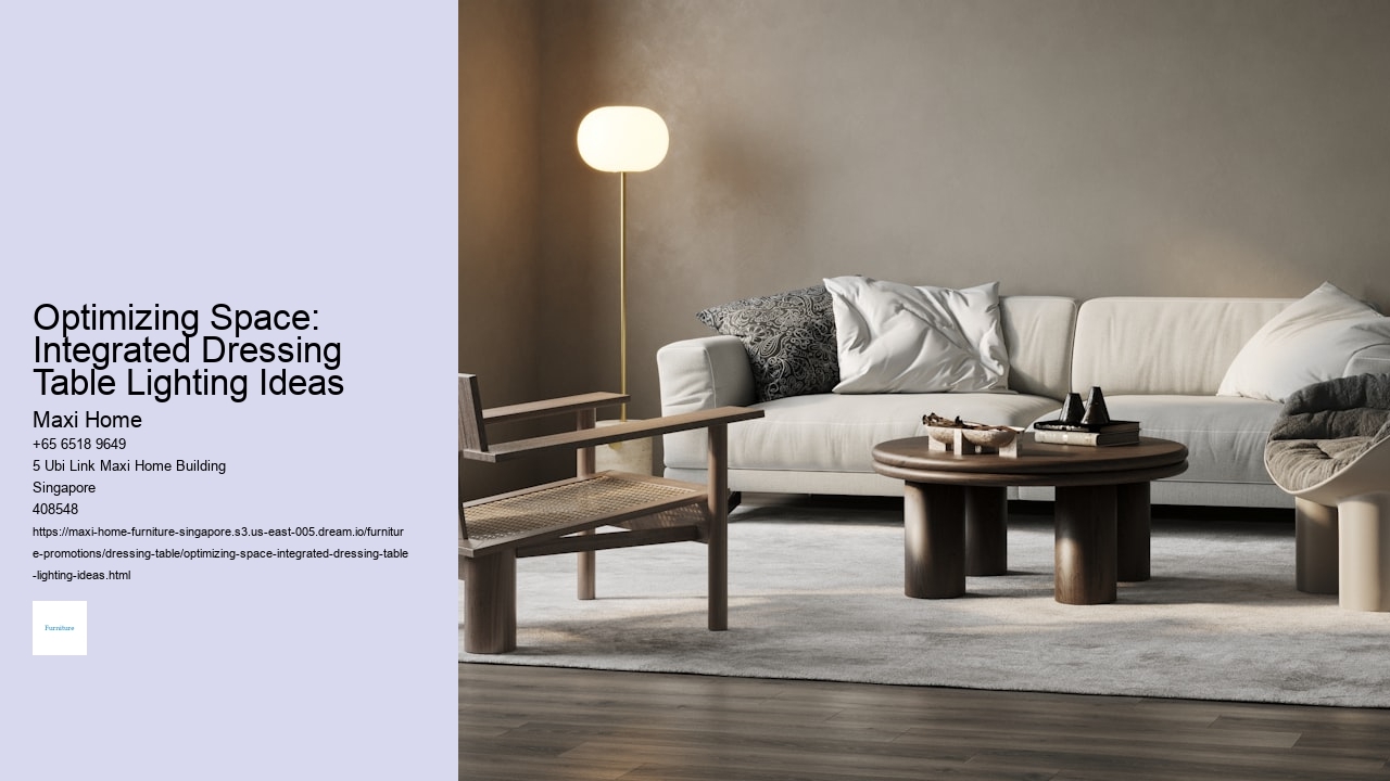 Optimizing Space: Integrated Dressing Table Lighting Ideas