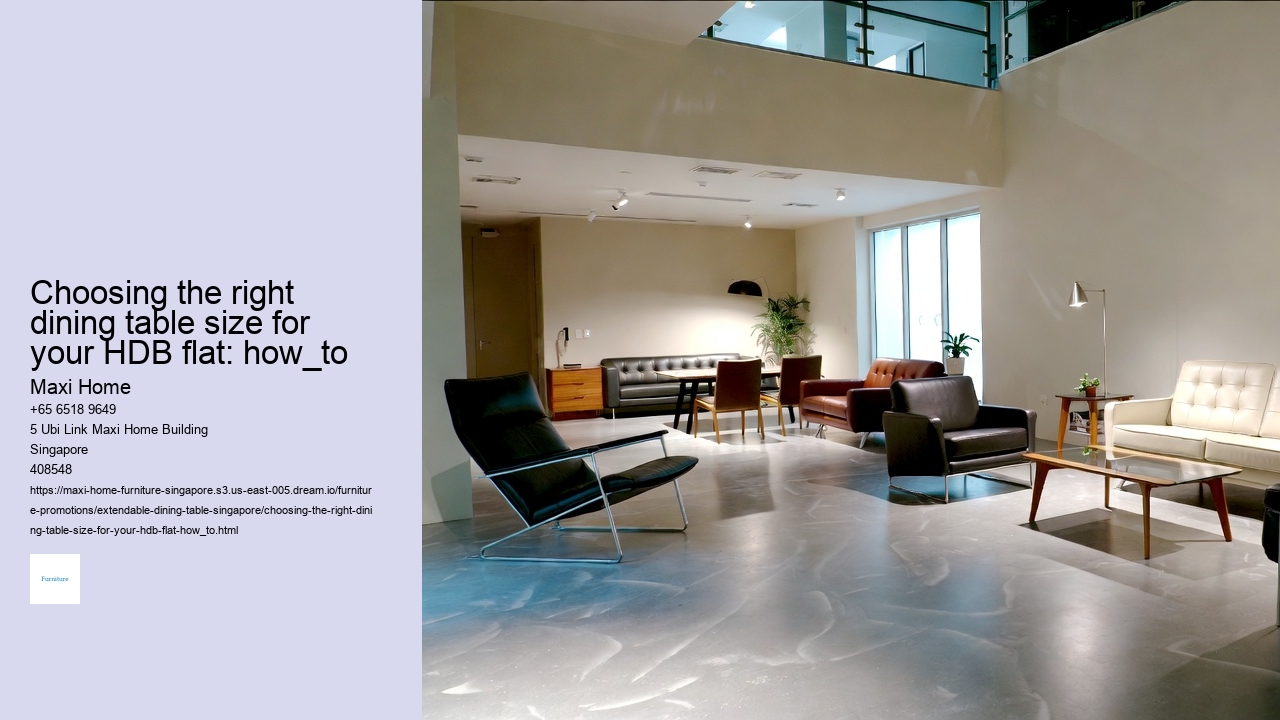 Choosing the right dining table size for your HDB flat: how_to