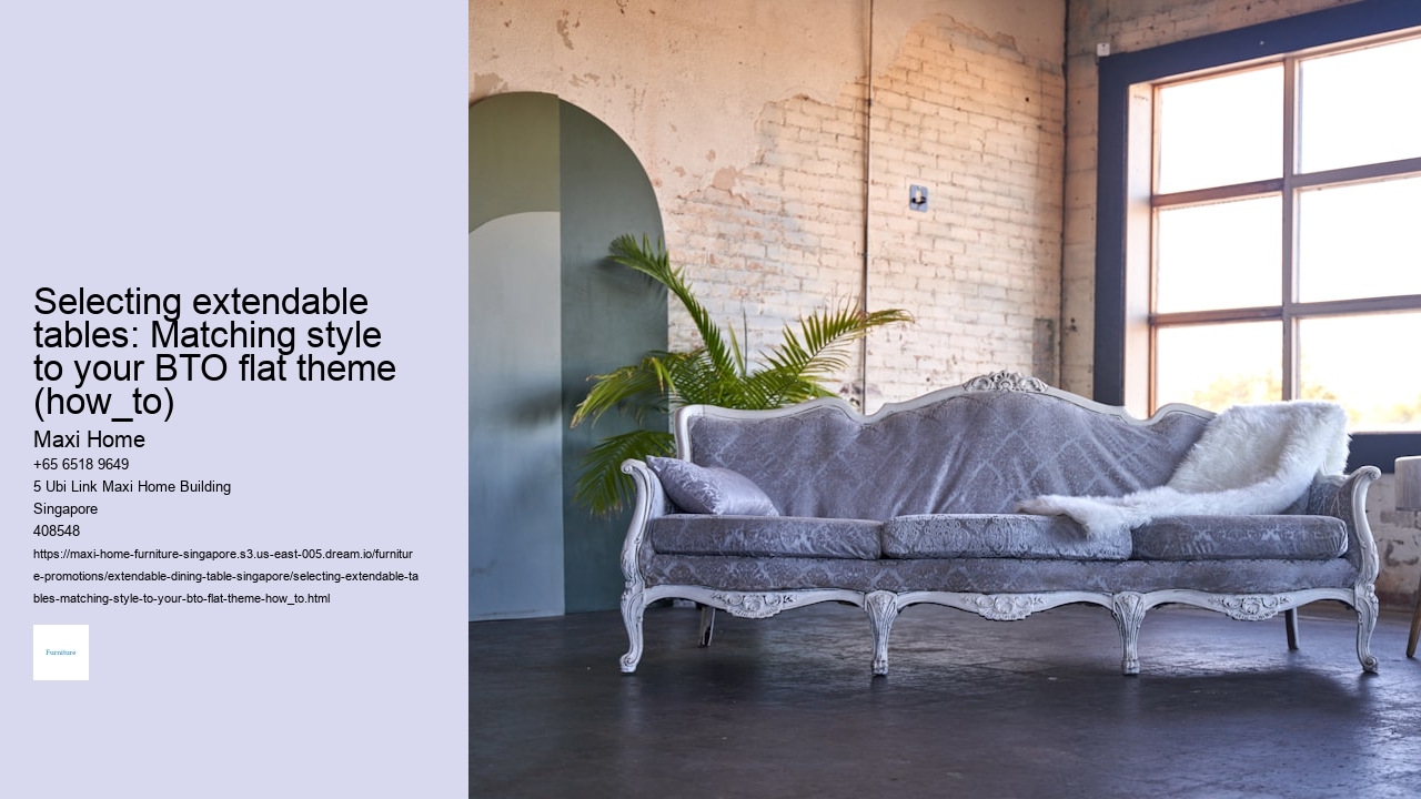 Selecting extendable tables: Matching style to your BTO flat theme (how_to)