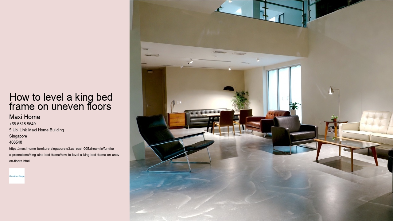 How to level a king bed frame on uneven floors